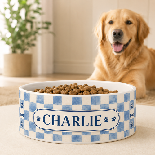 Renna Personalized Dog Bowl
