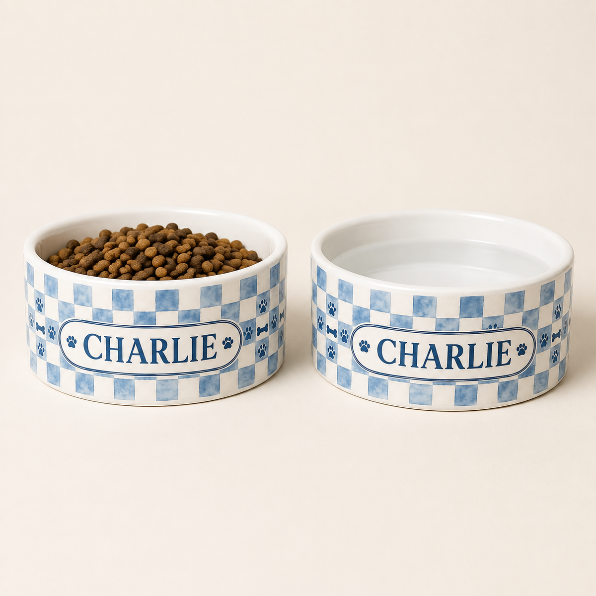 Renna Personalized Dog Bowl