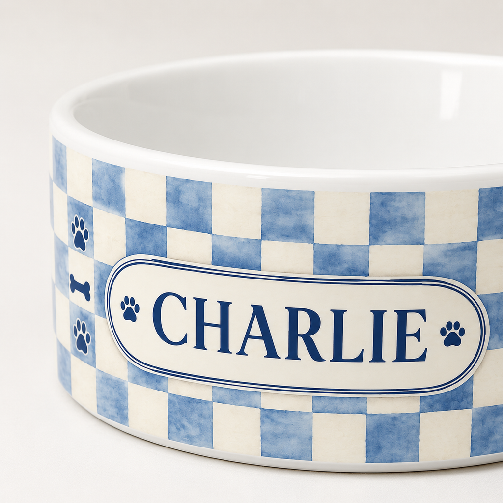 Renna Personalized Dog Bowl
