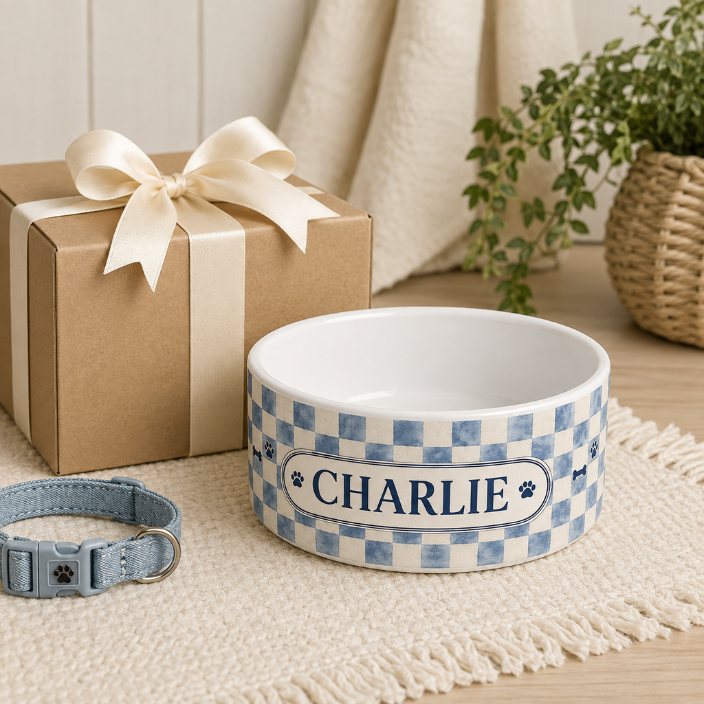 Renna Personalized Dog Bowl